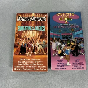 Richard Simmons - Sweatin to the Oldies (VHS) - Volumes 1 and 2 Tested - Picture 1 of 9