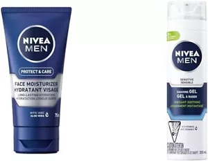 NIVEA MEN Protect & Care Face Moisturizer 75ml & NIVEA Men Sensitive Shaving Gel - Picture 1 of 1