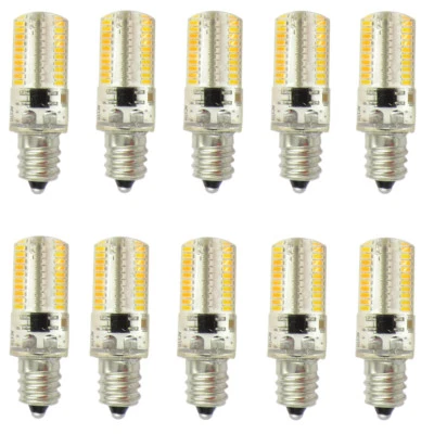 10pcs E12 Candelabra C7 80 3014Led Bulbs for Ceiling Fan,Chandelier 110V Warm H - Image 1 of 4