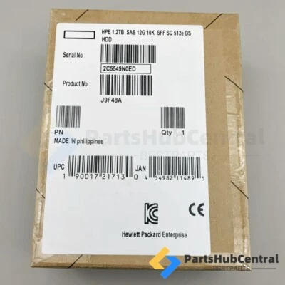 J9F48A 787648-001 HPE MSA 1.2TB 10K 12G 2.5 SAS DUAL PORT HDD HARD DRIVE US - Image 1 of 4
