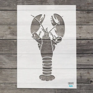 Lobster STENCIL Marine Life Wall Art Craft Fish Template Airbrush Create Cuts - Picture 1 of 2