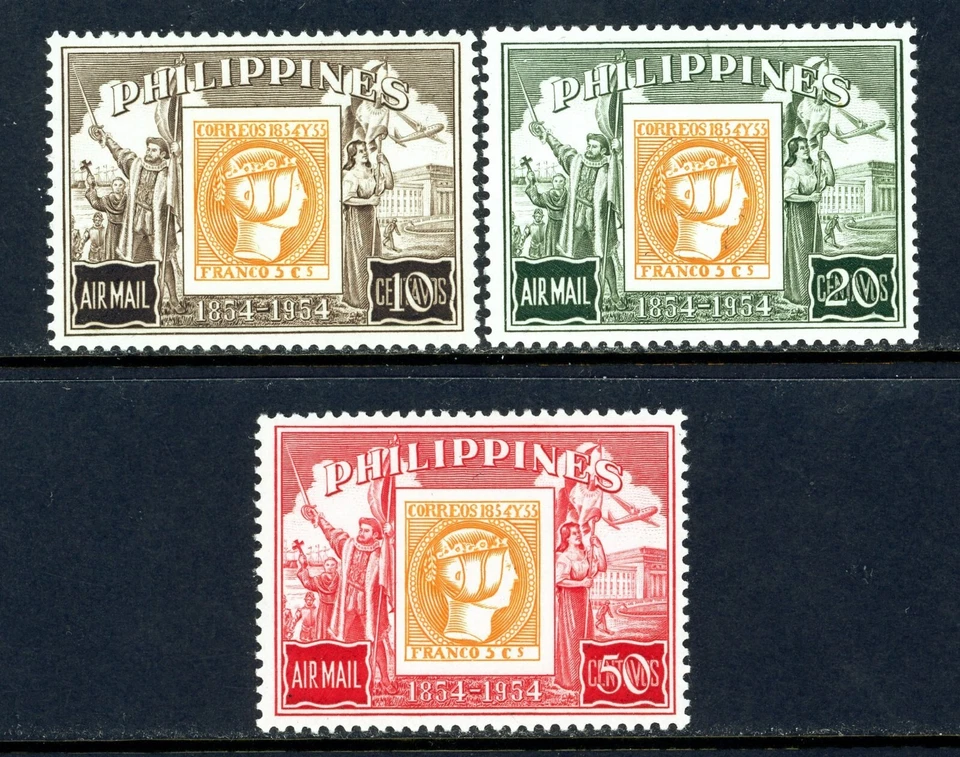 Sellos Filipinas, Scott # C74-C76 Como Nuevo NH, Juego completo Foto 1 de 1