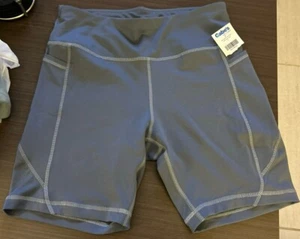 Avia Medium Active Shorts 8-10 Yoga Active Grey With Pockets NWT - Picture 1 of 5