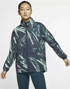 NIKE WOMEN’S SHIELD FLASH RUNNING JACKET HOODIE FULL ZIP GRAPHIC BV4387-454 (S) - Picture 1 of 10