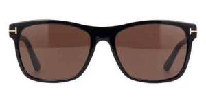 Tom Ford Giulio TF698 01J schwarze quadratische Kunststoff-Sonnenbrille Gestell 59-18-145 sd* - Bild 1 von 3