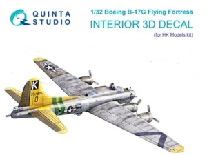 Quinta Studio 32218 1/32 B-17G Flying Fortress Cockpit 3D decal/ HK model - Picture 1 of 2