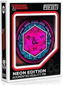 Dungeons & Dragons d20 Dice AR Pin Edición Neón - Imagen 1 de 1