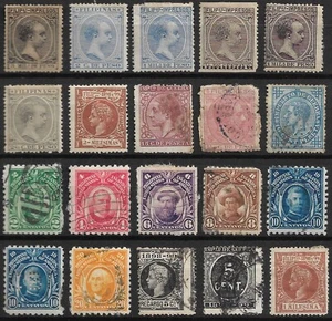 Philippines selection of early stamps x 20 used in average to good condition - Picture 1 of 6