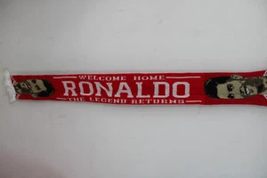 Sciarpa scarf Calcio RONALDO MANCHESTER UTD bufanda Schal écharpe - Imagen 1 de 1
