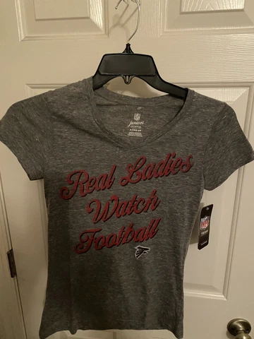 Atlanta Falcons Womens Juniors T Shirt Small 3/5 Real Ladies Watch Football NFL Cover