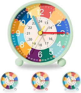 Sveglia per Bambini, Analogica, Senza Ticchettio, Sveglia per Bambini, Con Suone - Foto 1 di 12
