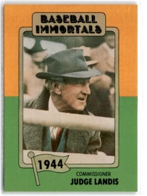 1980s SSPC Baseball Immortals Judge Landis #28 - Image 1 of 2