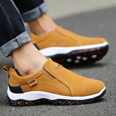 Men's Slip on Sports Outdoor Sneakers Trainers Casual Running Hiking Shoes Size - Image 1 of 4