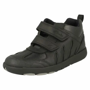 Boys Clarks Dinosaur Detailed Ankle Boots 'Rex Hop K' - Picture 1 of 10