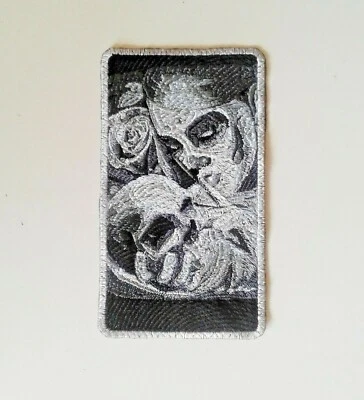Hasta La Muerte Handmade Embroidered Patch - Image 1 of 4