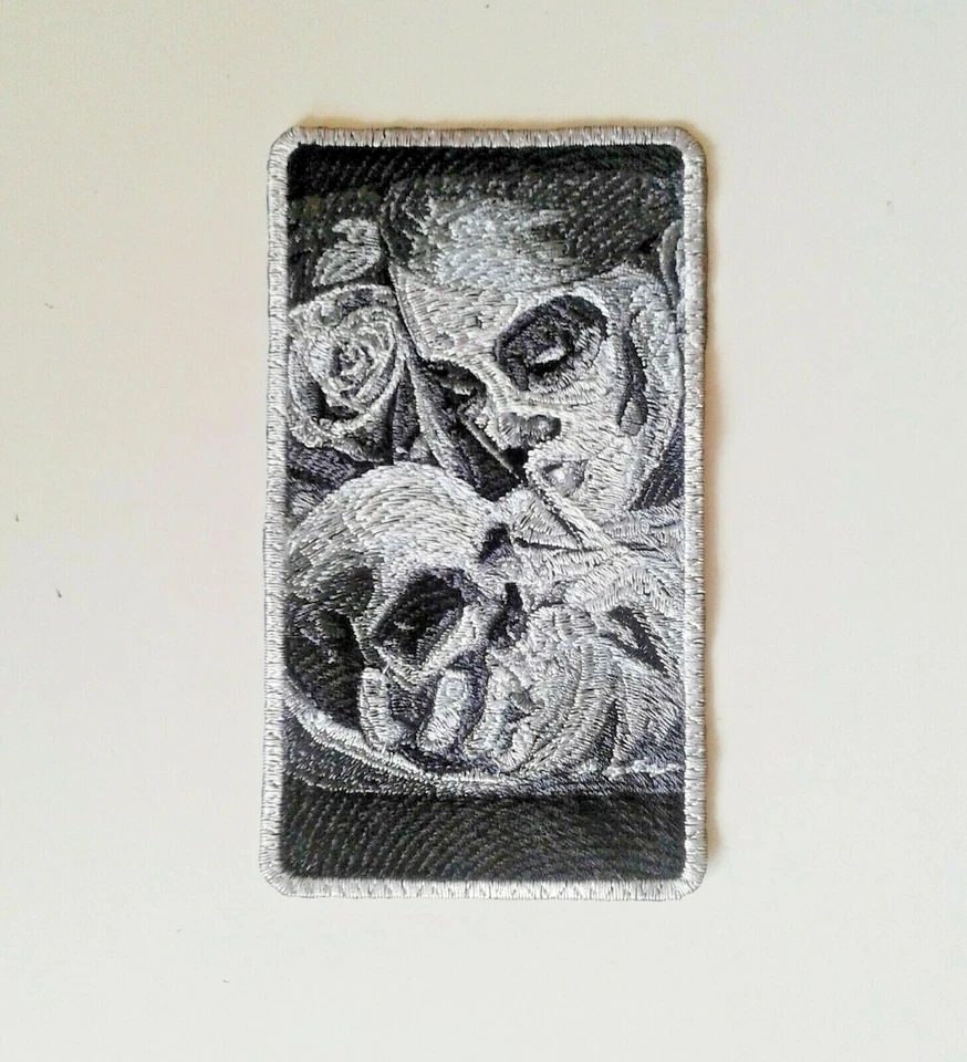 Hasta La Muerte Handmade Embroidered Patch - Image 1 of 4
