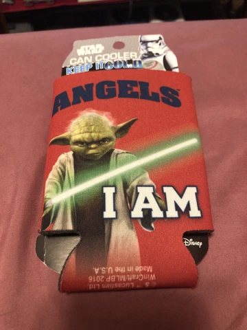 Los Angeles Angels “YODA” Double Sided Can Cooler  Koozie Cover