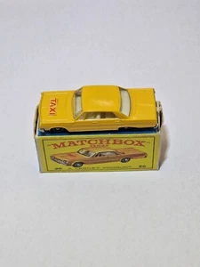 Lesney Matchbox - 20c Chevrolet Taxi - Virtually Mint, Very Good Box - Picture 1 of 12