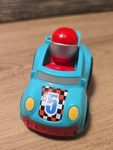 Fisher Price Mattel Little People BLUE #5 Hot Wheels Race Car 2021 - Picture 1 of 9