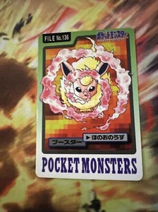 Pokémon Bandai Carddass Flareon File No.136 1997 Japan Vintage USA Seller LP - Bild 1 von 2