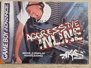 AGRESSIVE INLINE GAME BOY GAMEBOY ADVANCE GBA (NOTICE SEUL MANUAL ONLY) - Foto 1 di 1