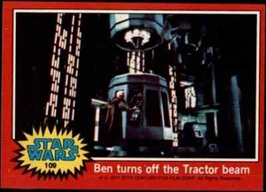 1977 Topps Star Wars Ser 2 Red #109 Ben Turns Off The Tractor Beam Poor - Picture 1 of 2