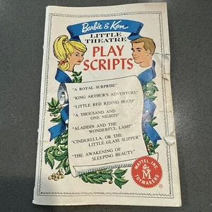 Libro de guiones vintage 1963 Barbie & Ken Little Theatre 4090 - Imagen 1 de 10