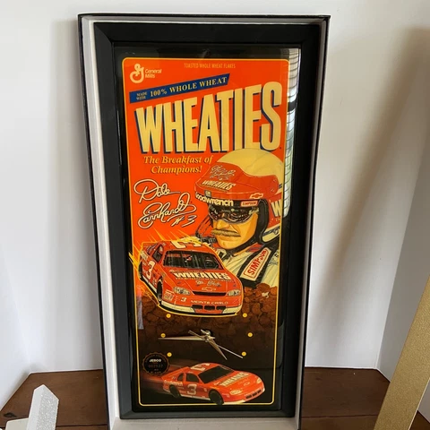 NIB Jebco 1997 Dale Earnhardt Wheaties Car W/Box  Wall Mount Clock Cover
