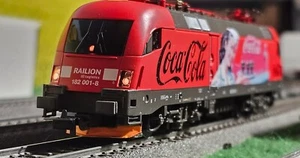 SELTEN ☆ PIKO H0  =DC= ☆ BR 182 001-8 ☆ CocaCola RETRO ☆ PAINTED ANALOG OVP - Bild 1 von 11
