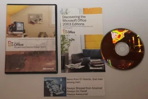 Microsoft Office Student and Teacher Edition 2003 Word Excel w/ Key - Picture 1 of 2