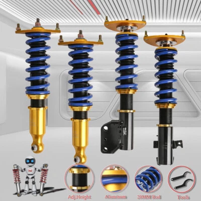 Front & Rear Adj Height Shock Strut Assembly For 2008-2013 Subaru Impreza 2.5L - Image 1 of 4