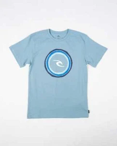 RIP CURL Boy's UNDERGROUND S/S T-Shirt - MID BLUE - Size 12 - NWT - Picture 1 of 2