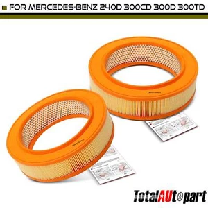 2x Engine Air Filter for Mercedes-Benz 240D 1976-1983 300CD 1978-1981 300D Front - Picture 1 of 8