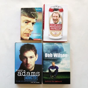 Arsenal FC Tony Adams Addicted Paul Merson Professor Wenger Bob Wilson EPL books - Picture 1 of 8