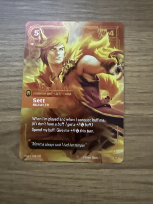 SETT-BRAWLER CHAMPION UNIT 164/298 EPIC RIFTBOUND LEAGUE OF LEGENDS - Image 1 of 2