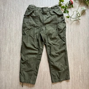 VTG M-1951 US Army Field Cargo Pants Military Green Trousers XL Long Talon Zip - Picture 1 of 12