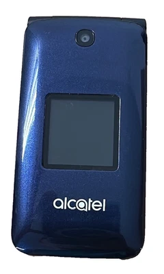 Alcatel Go Flip 4044W 4GB T-Mobile 4G LTE GSM Flip Phone Blue/Black Very Good - Image 1 of 4
