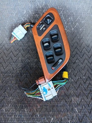 Interruptor maestro de ventana eléctrica Burlwood KA8 91-95 1991-1995 cupé Acura Legend OEM Foto 1 de 3