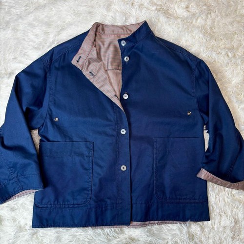 Giacca Prada reversibile grande tasca cerniera a righe