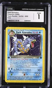 CGC 1 Dark Gyarados 8/82 Holo 2000 Team Rocket - 1st Ed. Pokémon Card - Picture 1 of 2