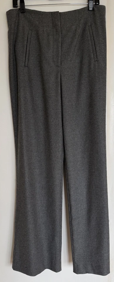 NWT Veronica Beard Jude Dress Suiting Wool Blend Pants - Heather Grey Size US-10 - Image 1 of 4