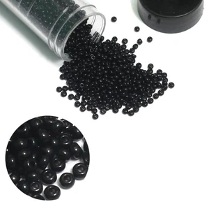 Cuentas de semillas Preciosa negras opacas, 3900 piezas - Imagen 1 de 8