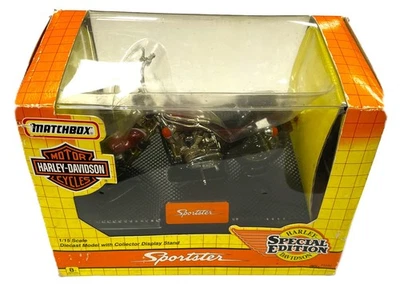 NIB Matchbox Harley Davidson Sportster Motorcycle Red 1:15 Diecast - Image 1 of 4