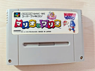 Mrio & Wario Nintendo Super Famicon 1993 SFC Jpanese Tested - Image 1 of 4