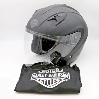Casco de motocicleta Harley-Davidson (XS) HD-J1V mate visera completa protector y bolsa Foto 1 de 4