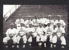 REAL PHOTO BARTLESVILLE OKLAHOMA BASEBALL TEAM 1908 PLAYERS POSTCARD COPY