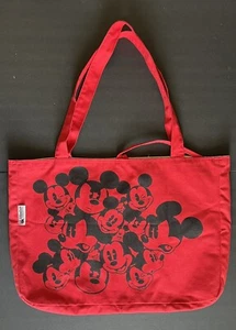 Walt Disney Reversible Canvas Red Tote Bag. - Picture 1 of 5