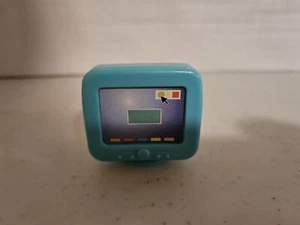 Computer giocattolo vintage in miniatura blu acqua casa delle bambole - Foto 1 di 3