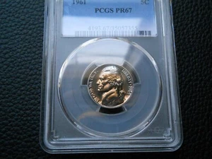 "Toned" 1961 Jefferson Nickel PCGS PR67 - Picture 1 of 6