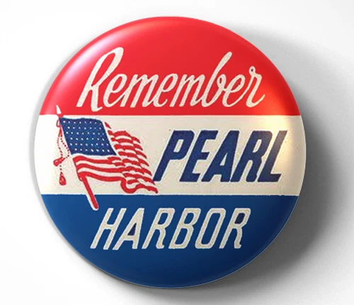 Remember Pearl Harbor Segunda Guerra Mundial - Pin Pin Pin Pinback botón Foto 1 de 2